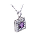 VIOLET CENTERED SQUARE  